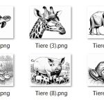 Ausmalbilder Tiere als PDF