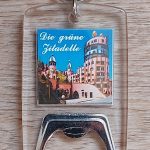 Schlüsselanhänger mit Flaschenöffner Grüne Zitadelle Magdeburg